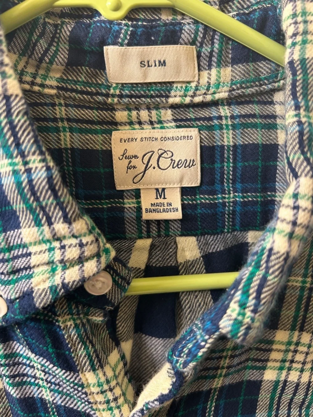 J.Crew Flannel Plaid Top